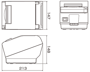 TSP743II Wall Mountable Thermal Receipt Printer for QR Codes & Barcodes