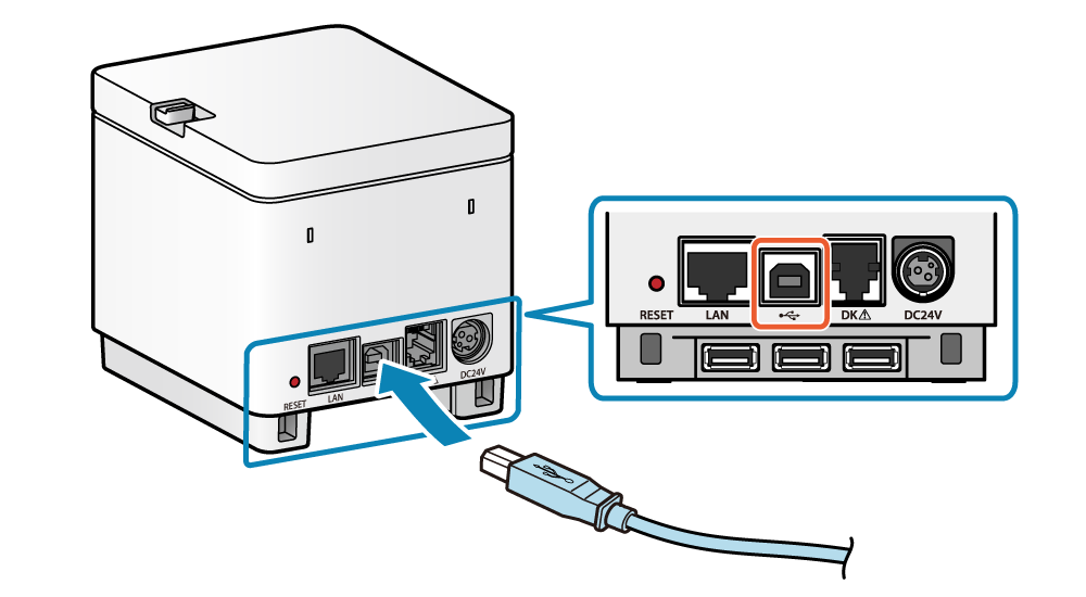 Usbケーブルを接続する Mc Print2 オンラインマニュアル