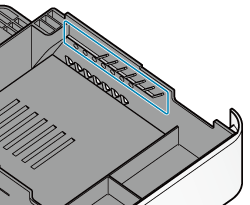 There are 7 left/right ribs which can secure dividers