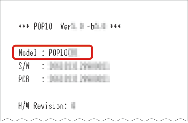 The model name is shown in the top field that begins with "Mode:".