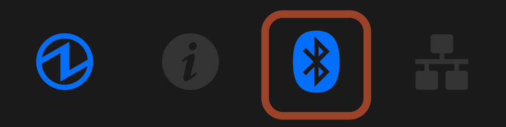 The Bluetooth LED is blinking (slowly).