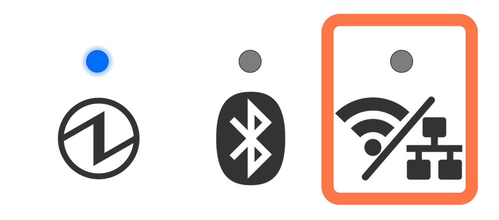 Power LED is lit, Network LED is not lit