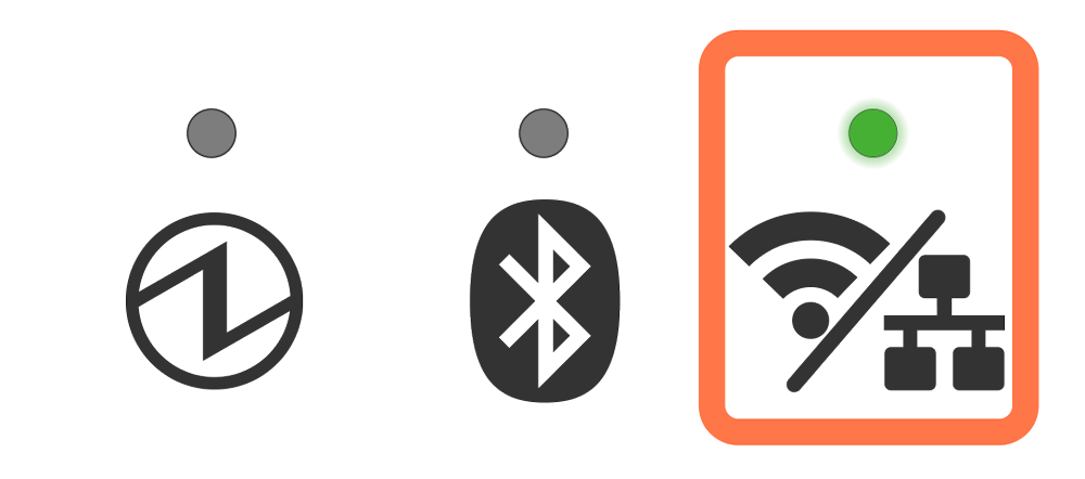Network LED 緑0.25秒間隔点滅