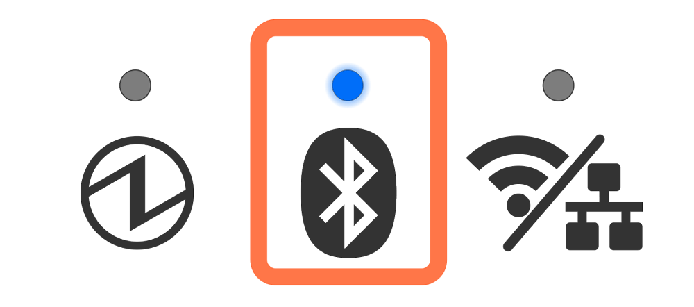 Bluetooth LED 青0.25秒間隔点滅